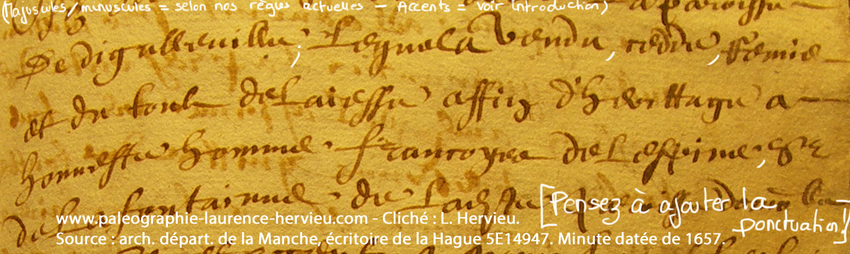 I comme exercice de paléographie Interactif. Pensez à respecter les règles de transcription énoncées en introduction ! Merci à Marjorie Burghart pour la version "paléographie" du logiciel IMT utilisé pour cet exercice.